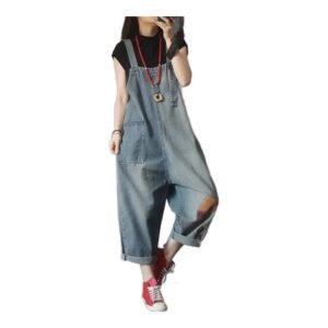 Damskie ogrodniczki dżinsowe – modny vintage look