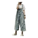 Retro Damskie Ogrodniczki Klasyczne Denim – Styl i Komfort w Jednym
