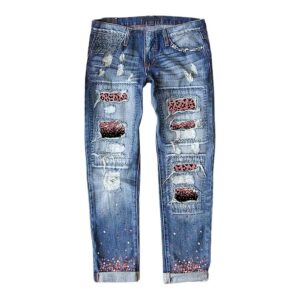 Modne Dżinsy Slim Fit z Wysoką Talią