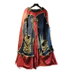 Damskie Jeansy z Naszywkami i Dziurami – Szerokie Nogawki, Modny Look