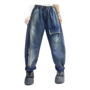 Damskie Spodnie Jeansowe Loose Fit – Vintage