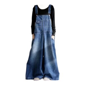 Damskie ogrodniczki jeansowe Vintage Streetwear –  Casual Denim