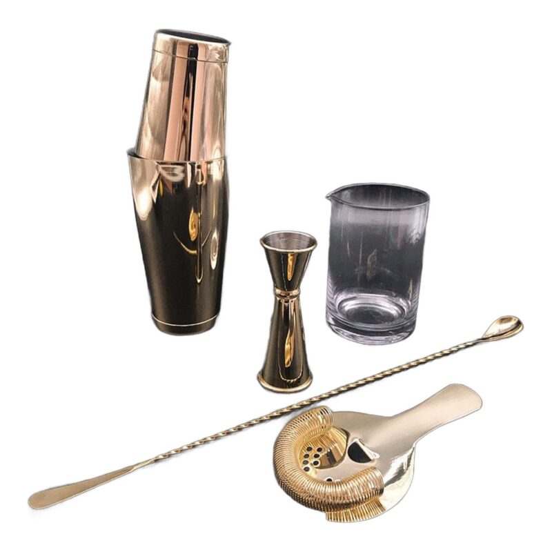 Zestaw Shaker Koktajlowy -  Z Mikserem  - Drink Bar  - 5 Szt