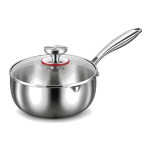 Rondel do mleka z tytanową powłoką, młotkowany, 18-24 cm, indukcja - zdjęcie główne