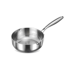 Rondel do mleka z tytanową powłoką, młotkowany, 18-24 cm, indukcja - wariant 22 cm, bez pokrywki