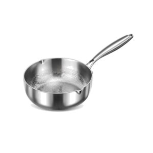 Rondel do mleka z tytanową powłoką, młotkowany, 18-24 cm, indukcja - wariant 18 cm, bez pokrywki