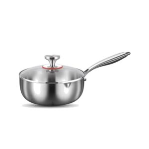 Rondel do mleka z tytanową powłoką, młotkowany, 18-24 cm, indukcja - wariant 18 cm, z pokrywką