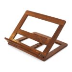 Składana podstawka do czytania z drewna 30 x 23,7 cm, kolor orzech - zdjęcie główne