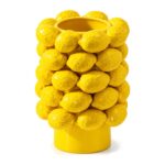 Wazon ceramiczny w kształcie cytryn 25 cm, żółty lub zielony - zdjęcie główne