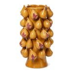 Wazon ceramiczny z figami 39 cm lub patera na owoce 32 cm, karmelowy - zdjęcie główne