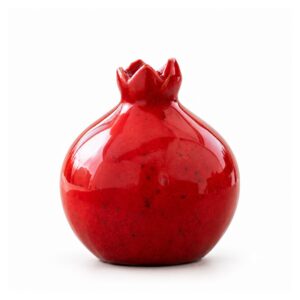 Wazon ceramiczny granat, mały wazonik na kwiaty, 8, 12 lub 16 cm - wariant czerwony, 8 cm