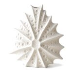 Wazon ceramiczny jeżowiec morski, płaski, biały lub czarny, 11-24 cm - zdjęcie główne