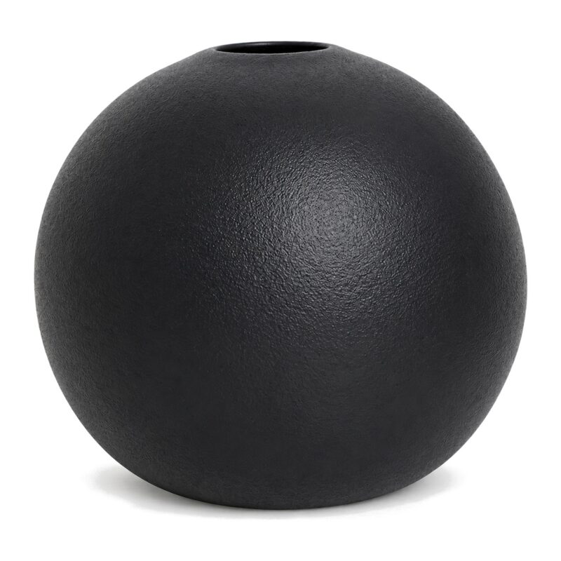 Wazon ceramiczny kula, matowy, czarny lub biały, 8-14 cm - zdjęcie główne