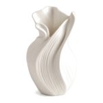 Wazon ceramiczny skręcony, rzeźbiarska forma 17,5 cm, nowoczesny - zdjęcie główne
