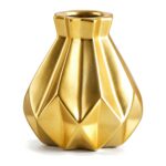 Wazon porcelanowy geometryczny diament, złoty, czarny lub różowy - zdjęcie główne
