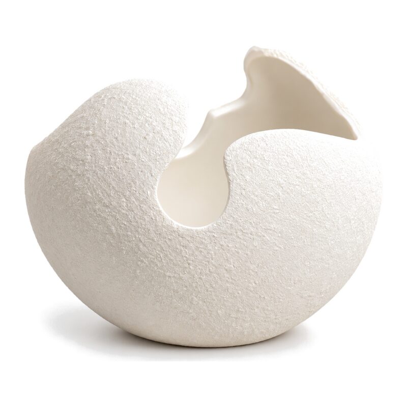Wazon ceramiczny skorupka jajka z białej porcelany, 3 rozmiary - zdjęcie główne