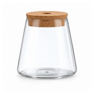 Wazon szklany do hydroponiki z korkiem, stożek lub walec, 9,5-12 cm - wariant stożek 9,5 cm